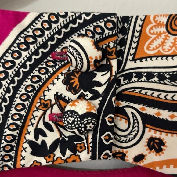 Anthropologie Moulinette Soeurs Geidi Pink Paisley Print Dress Sz 4 Sleeveless - Picture 8 of 13